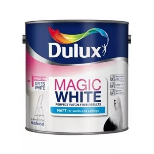 DULUX MAGIC WHITE краска для потолков с индикатором, бриллиантовая белая, матовая (5л), шт