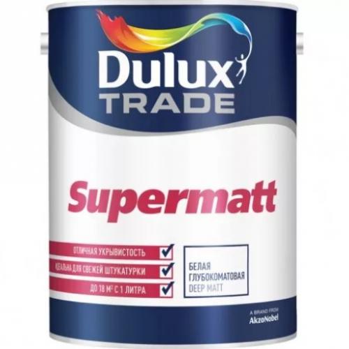DULUX SUPERMATT краска для потолка и стен, матовая, белая (5л), шт
